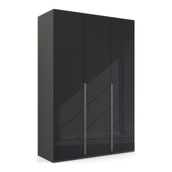 Rauch Frans 151cm 3 Door Wardrobe in Graphite Glass 