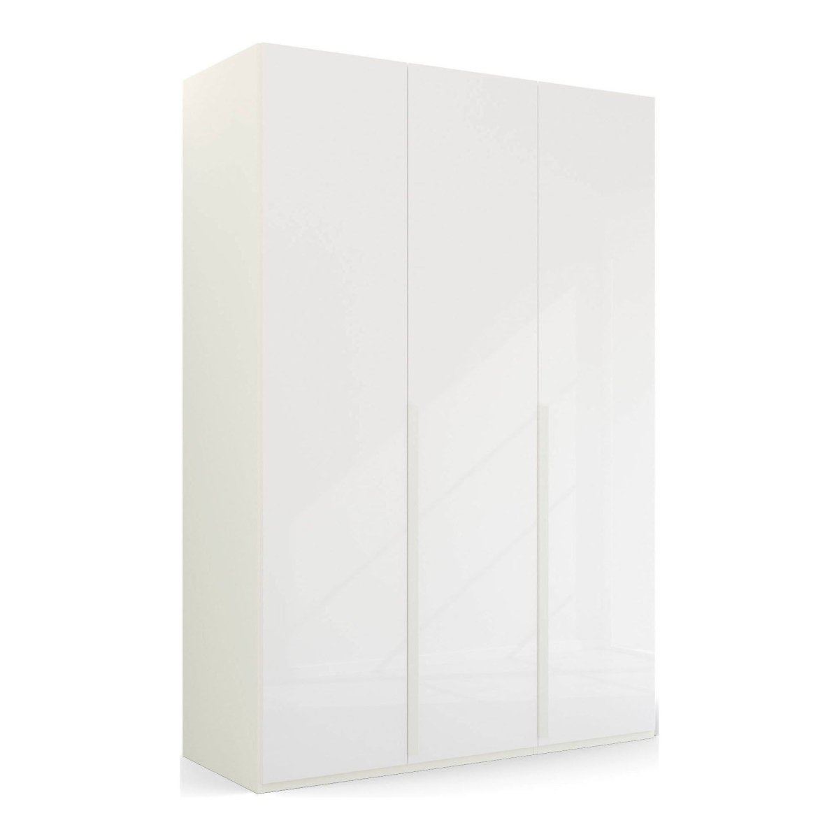 Rauch Frans 151cm 3 Door Wardrobe in White Glass