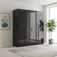 Rauch Frans 201cm Glass 4 Door Hinged Wardrobe with Exterior Drawers