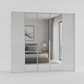 Rauch Frans 250cm Glass 5 Door Hinged Wardrobe with Premium Interior
