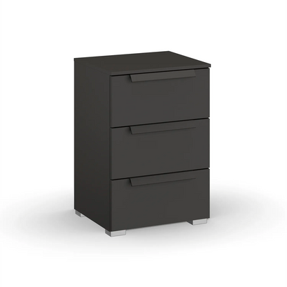 Rauch Frans 3 Drawer Decor Beside Table in Graphite