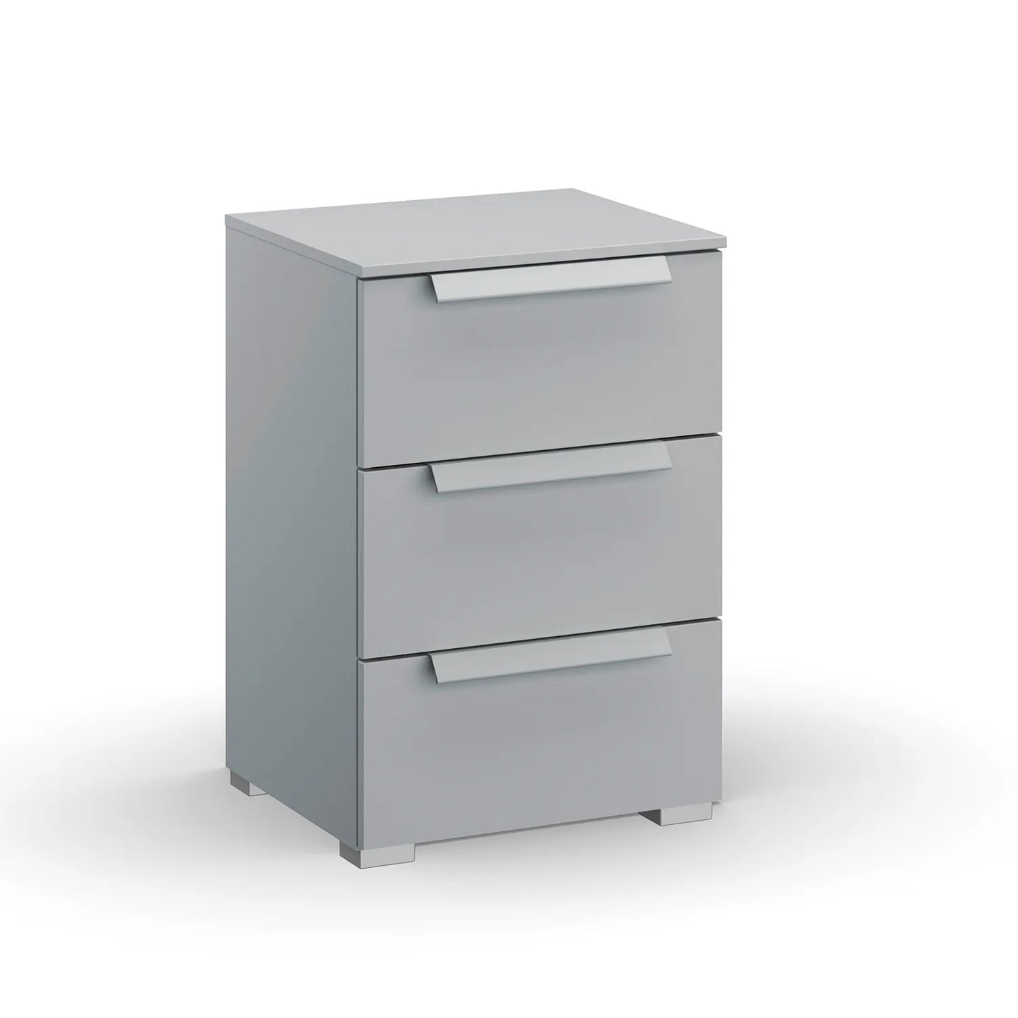 Rauch Frans 3 Drawer Decor Beside Table in Silk Grey