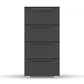 Rauch Frans 4 Drawer Decor Narrow Chest in Graphite - Front view