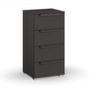 Rauch Frans 4 Drawer Decor Narrow Chest in Graphite