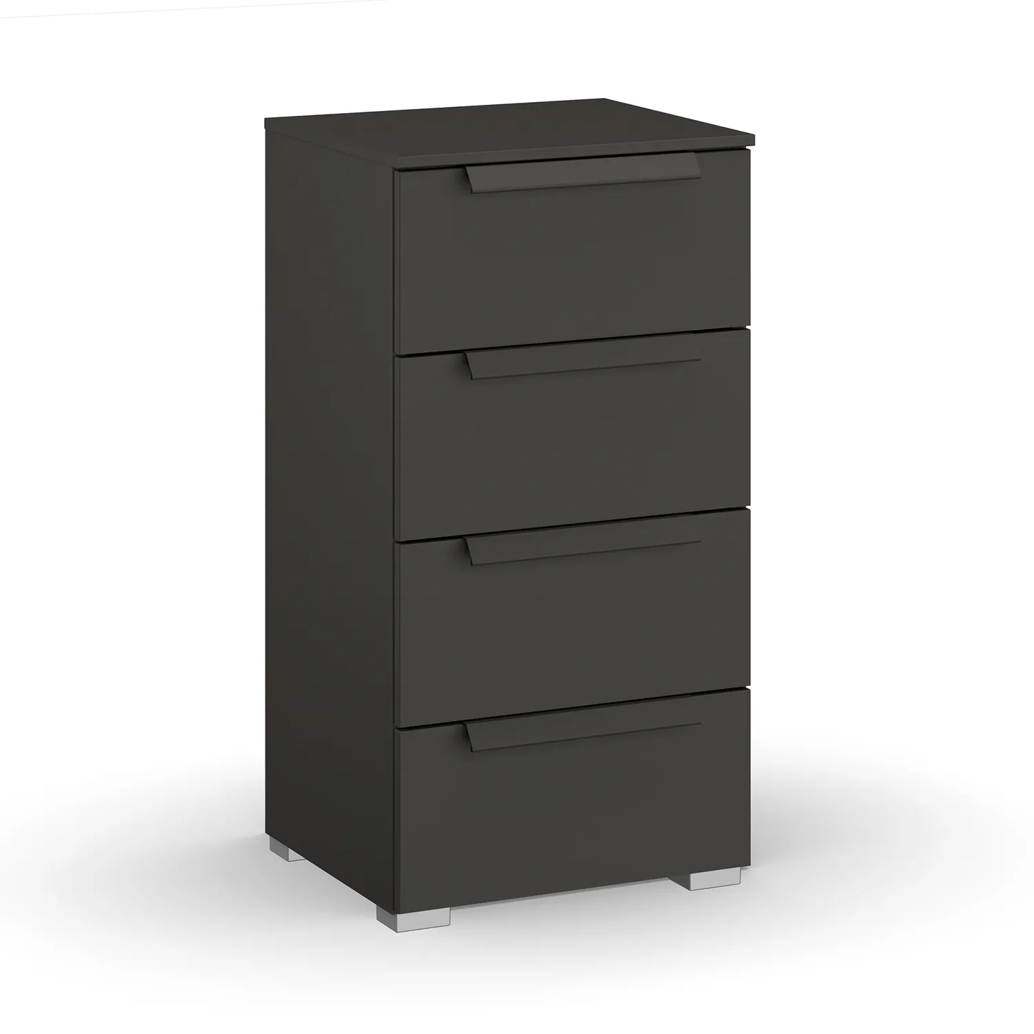 Rauch Frans 4 Drawer Decor Narrow Chest in Graphite