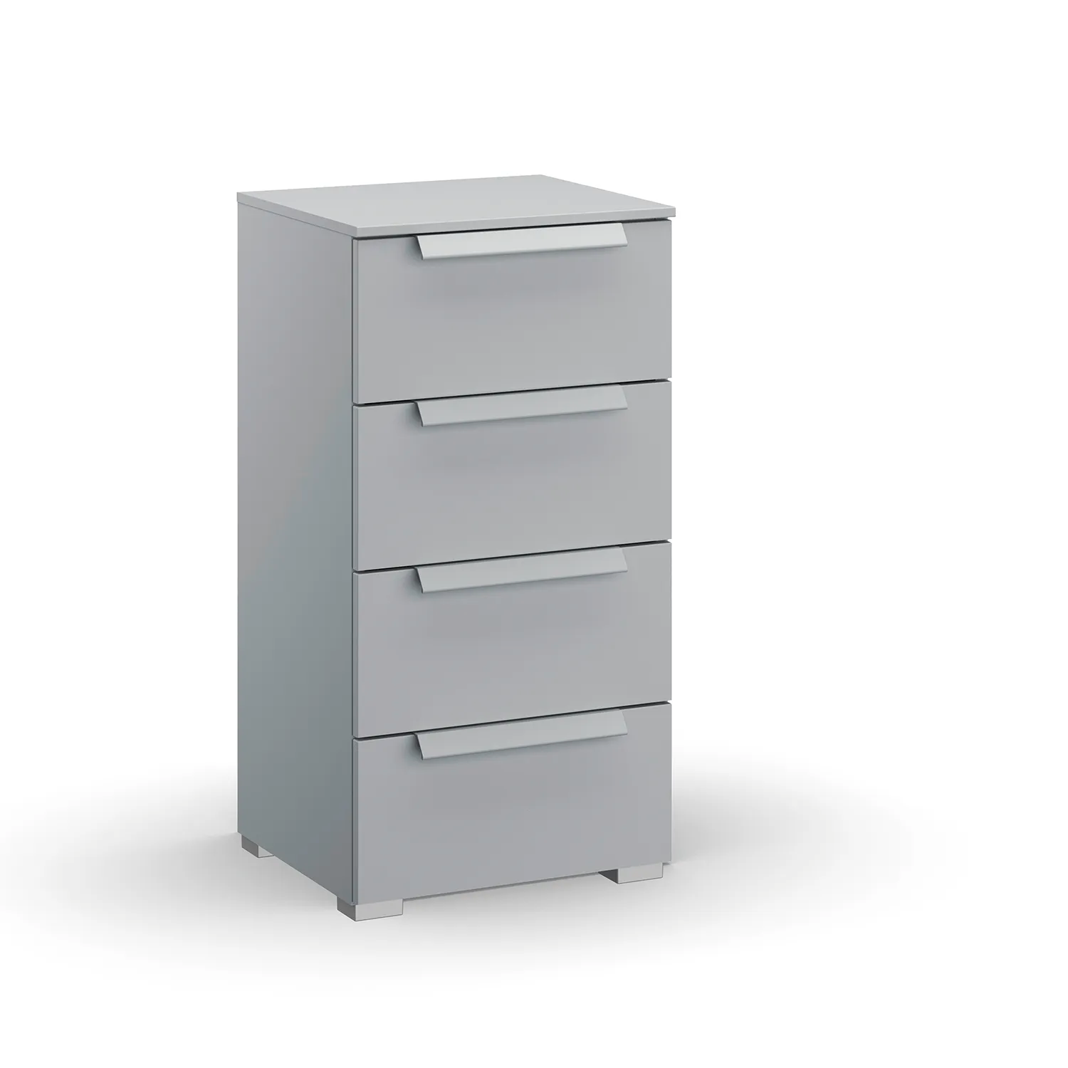 Rauch Frans 4 Drawer Decor Narrow Chest in Silk Grey