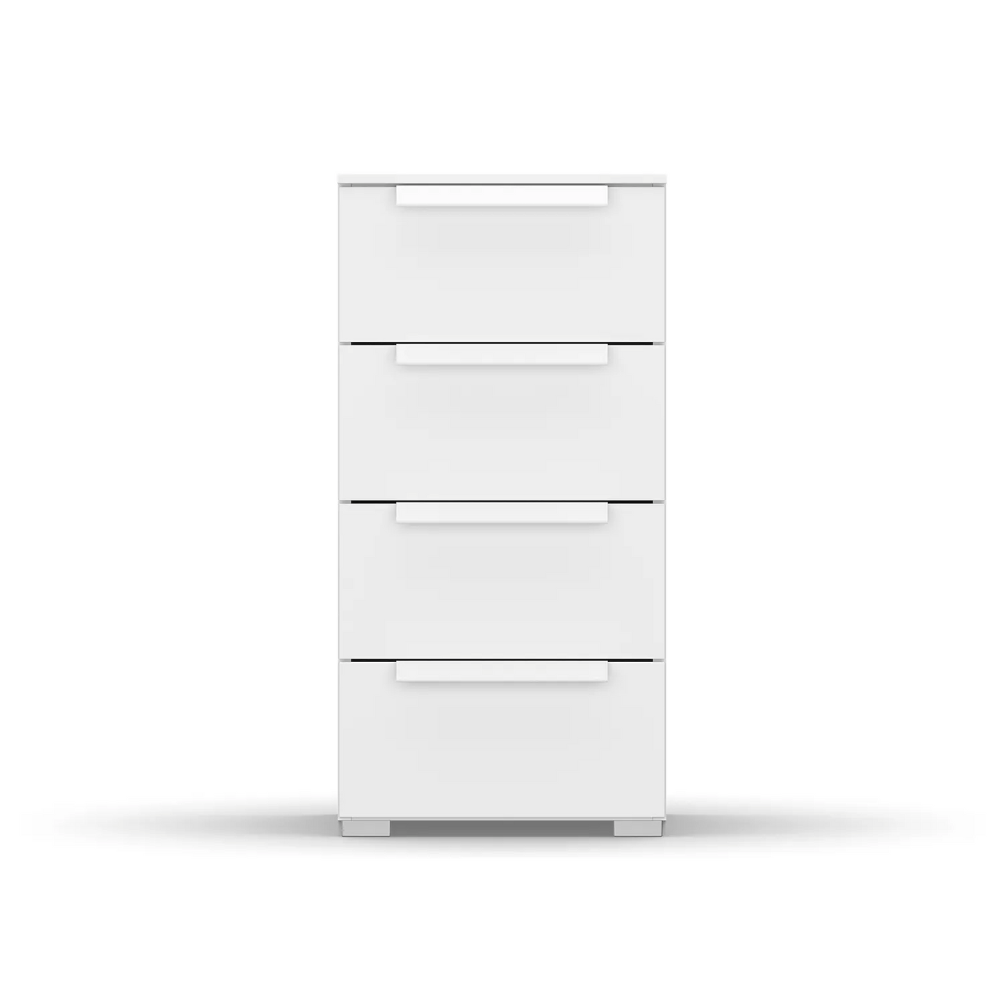 Rauch Frans 4 Drawer Decor Narrow Chest in White - Front view