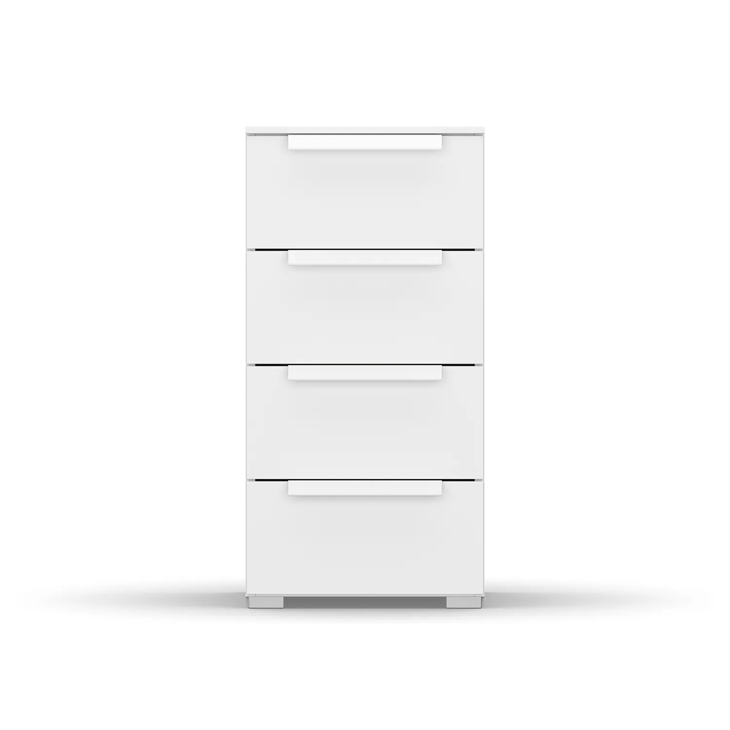 Rauch Frans 4 Drawer Decor Narrow Chest in White - Front view