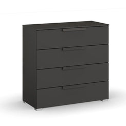 Rauch Frans 4 Drawer Decor Wide Chest - 80CM - in Graphite