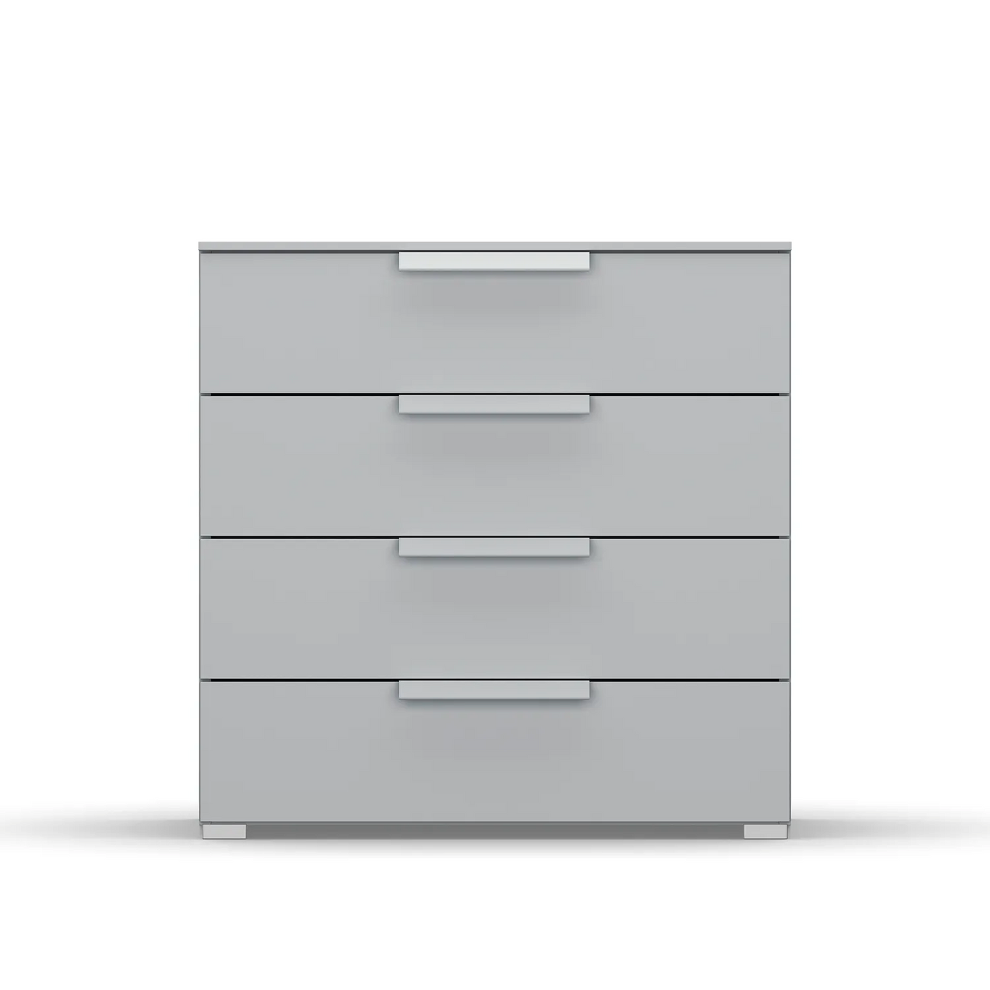 Rauch Frans 4 Drawer Decor Wide Chest - 80CM - in Silk Grey - Front view