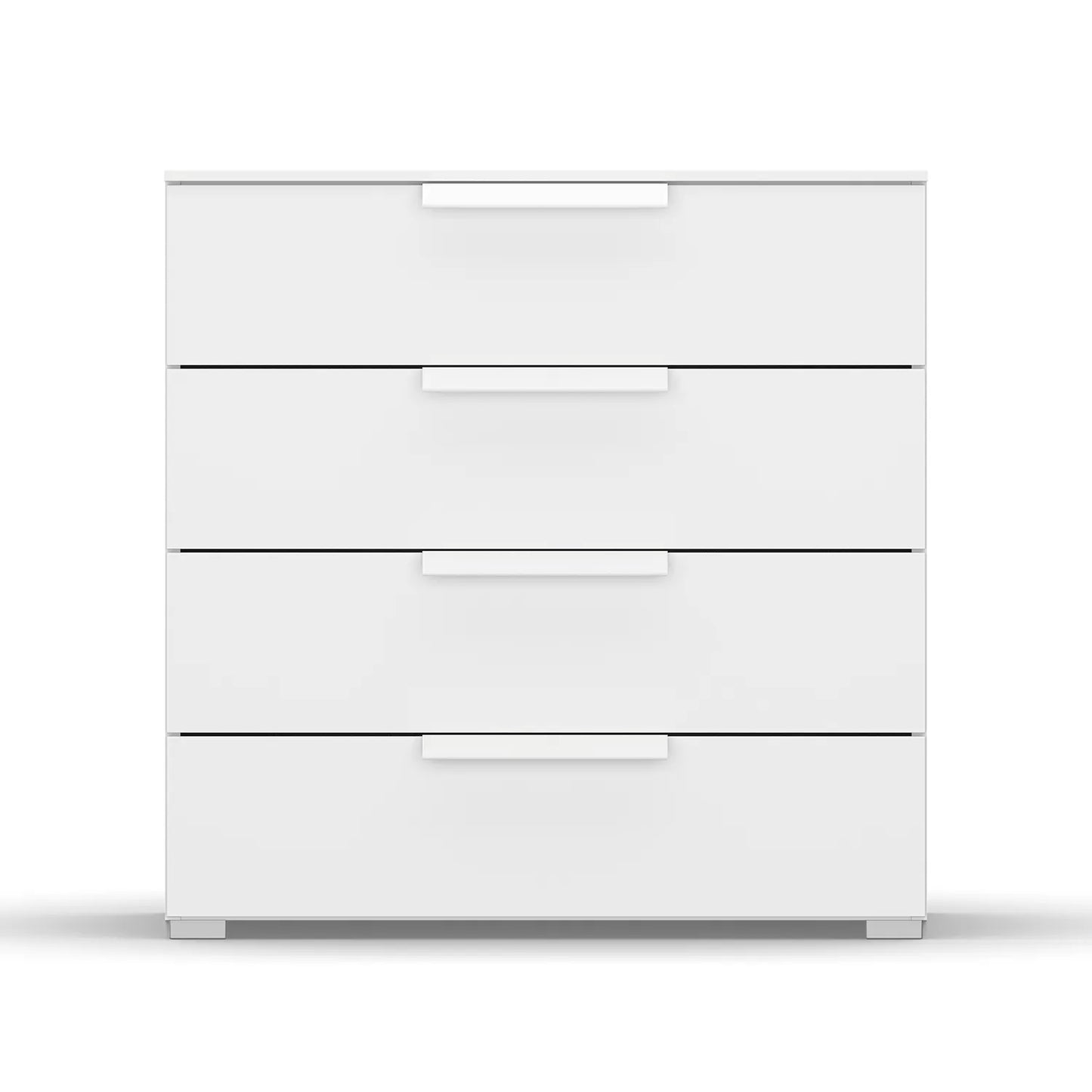 Rauch Frans 4 Drawer Decor Wide Chest - 80CM - in White - Front view