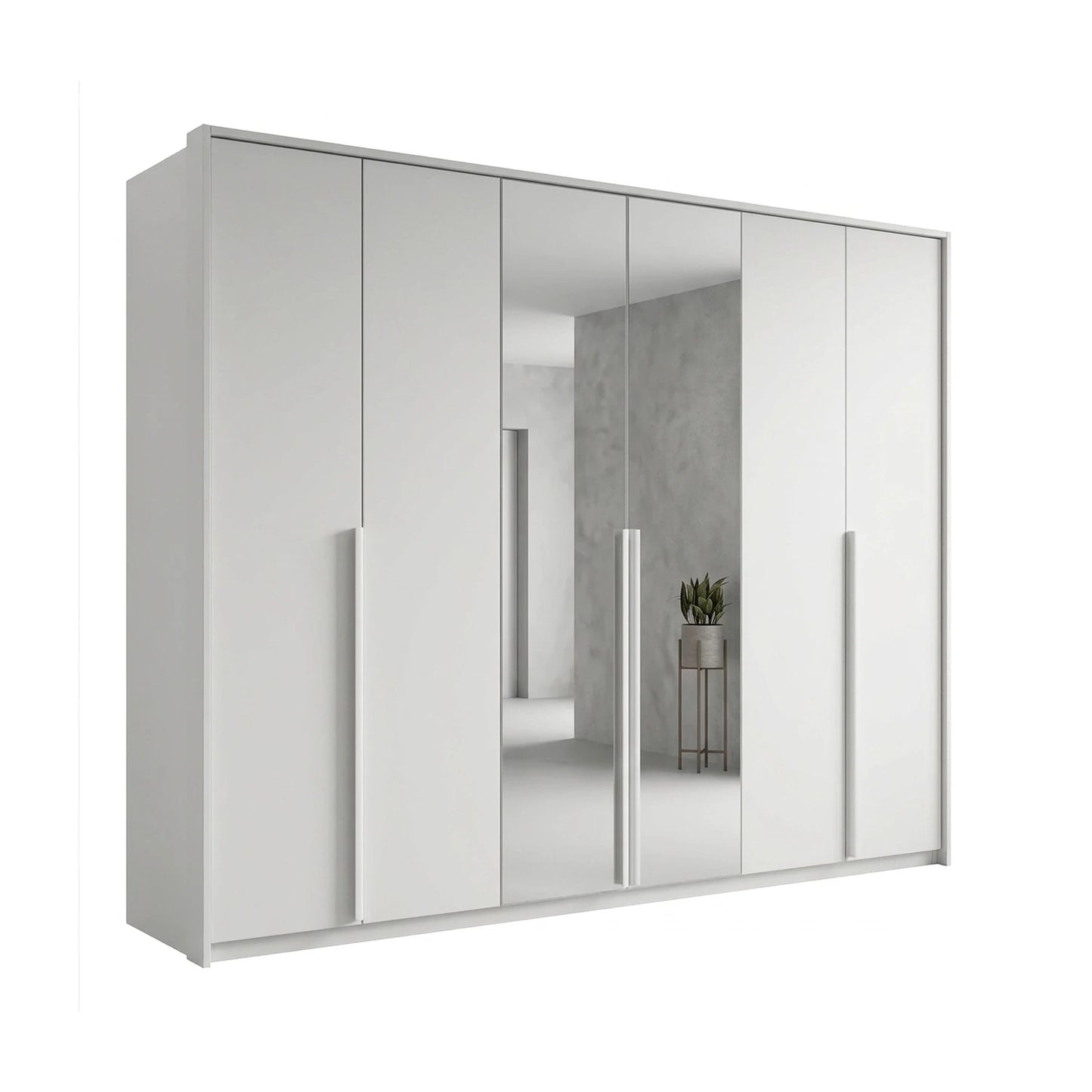 Rauch Frans 300cm Decor 6 Door Hinged Wardrobe with Premium Interior