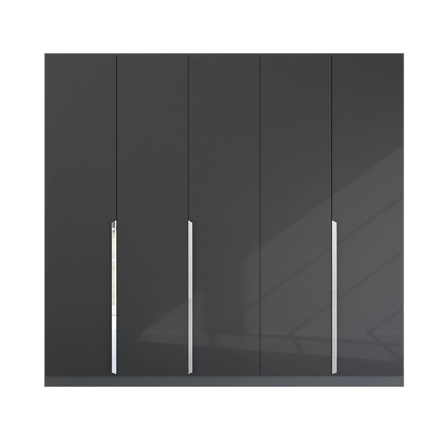 Rauch Glamour Metallic Grey 5 Door Wardrobe – 226cm