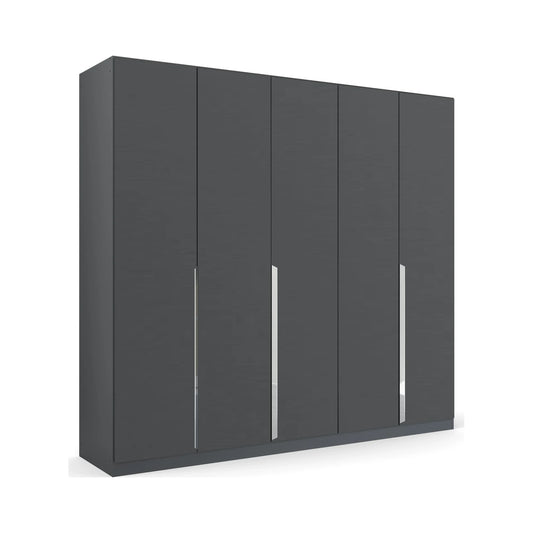 Rauch Glamour Metallic Grey 5 Door Wardrobe – 226cm