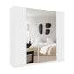 Rauch Glamour White 5 Door Mirrored Wardrobe – 226cm
