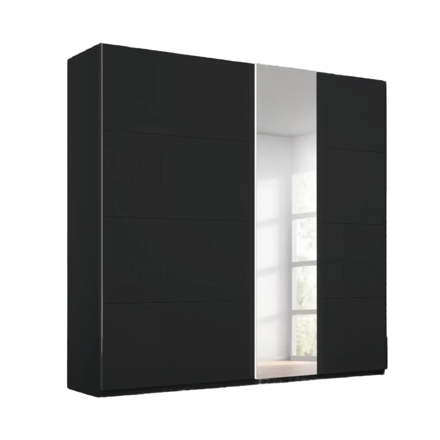 Rauch Graphite Perth Sliding Door Wardrobe 
