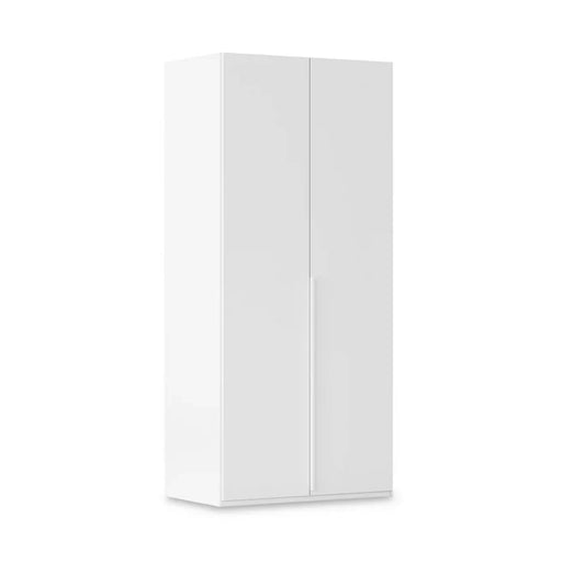 Rauch Heaven 2 Door Hinged Wardrobe with Décor Doors in White