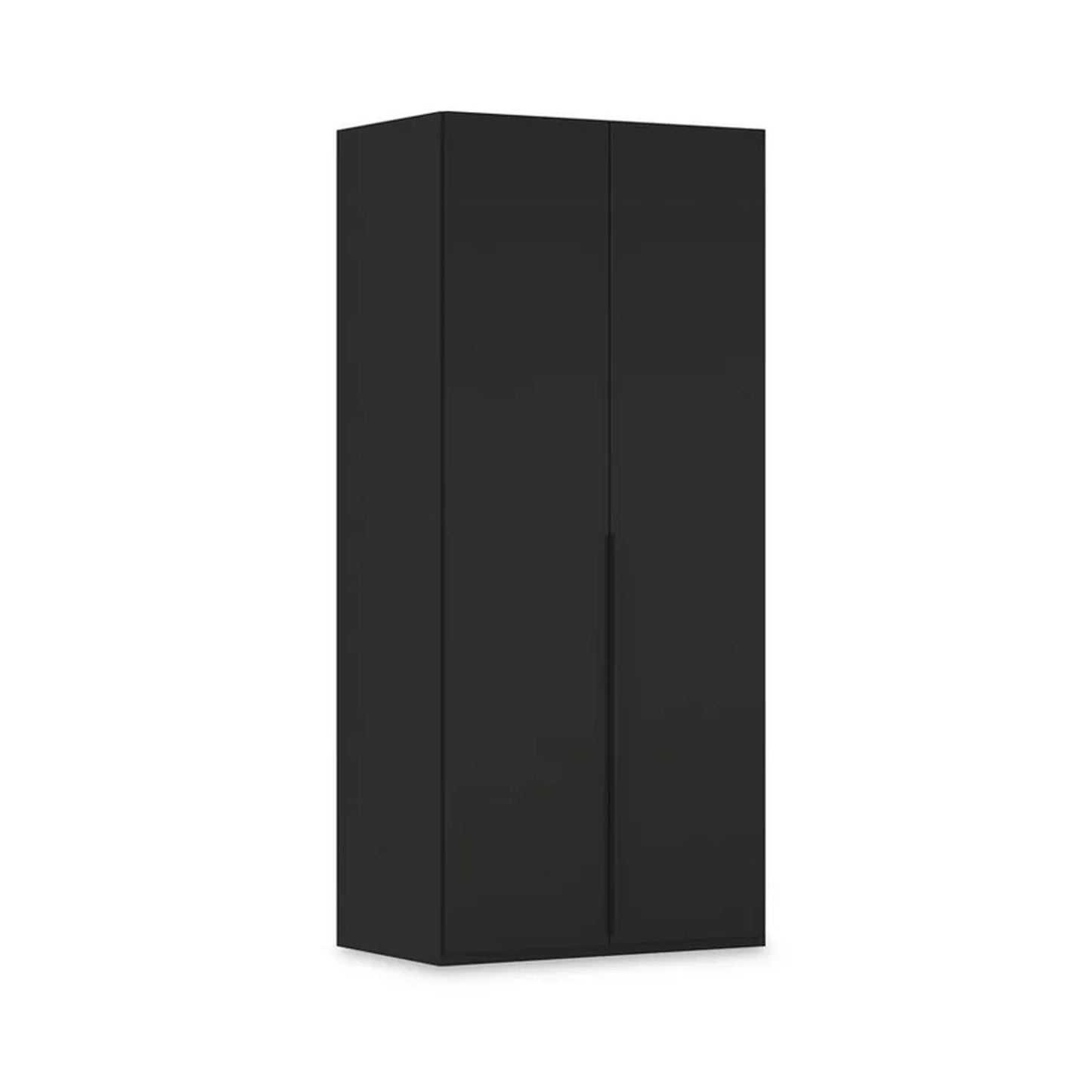 Rauch Heaven 2 Door Hinged Wardrobe with Décor Doors in Black