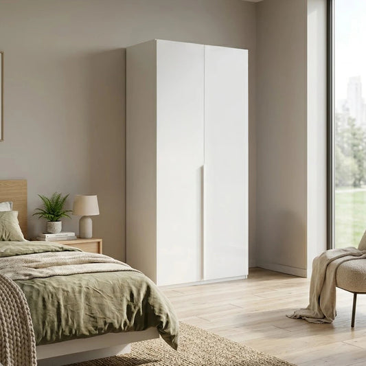 Rauch Heaven 101cm 2 Door Hinged Wardrobe with Décor Doors