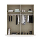 Rauch Glamour 4 Door Wardrobe interior - Styled in a Bedroom