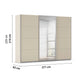 Rauch Impulse 3 Door 1 Mirror Door Sliding Wardrobe
