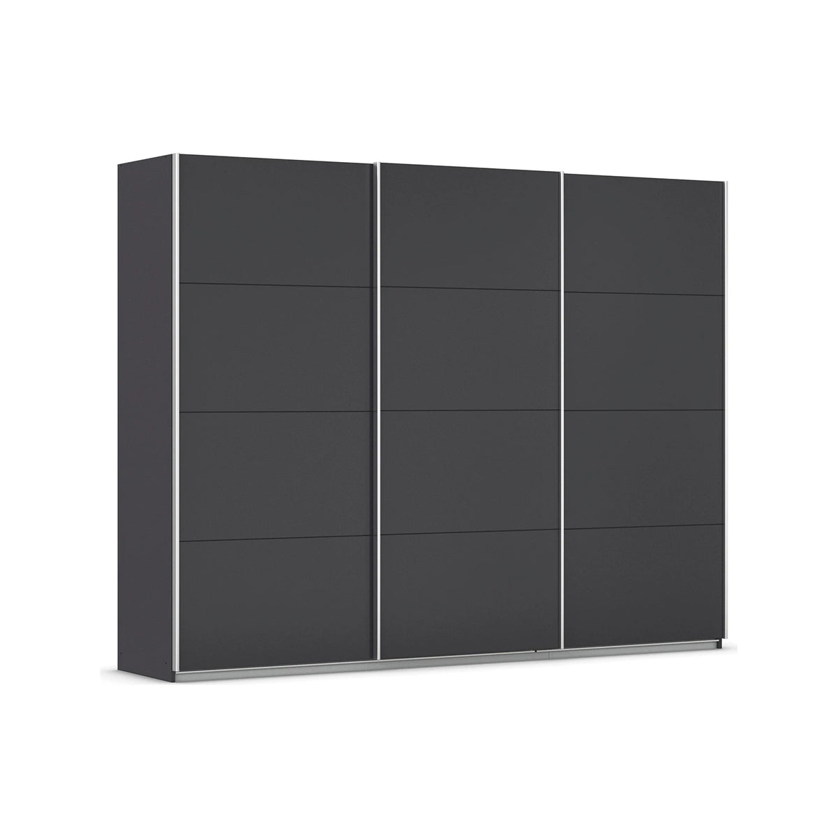 Rauch Impulse Large 3 Door Sliding Wardrobe in Metallic grey Colour Width 271cm