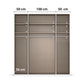 Rauch Kacey 4 Door 200cm Wardrobe , Internal Cabinet View