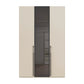 Rauch Kacey Champagne 3 door wardrobe with dark grey glass centre door