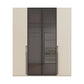 Rauch Kacey wardrobe with dark glass centre doors and premium storage