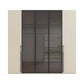 Rauch Kacey Champagne 5 Door Wardrobe With Glass Centre Doors – 251cm