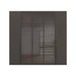 Kacey 251cm 5 Door Wardrobe 3 Glass Doors