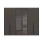 Rauch Kacey 301cm Transparent Glass  6 Door Wardrobe