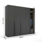 Kacey Pure 5 Door 251cm Wide Wardrobe 