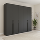 Kacey Pure 5 Door 251cm Wide Wardrobe