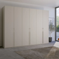 Rauch Kacey Pure Silk Grey 6 Door Large Wardrobe - Premium Interior 