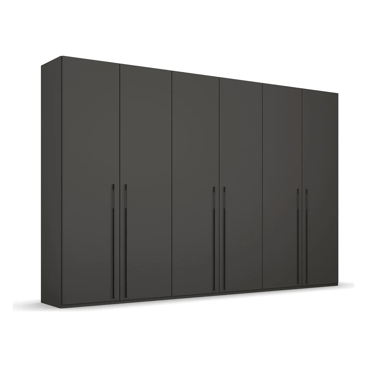 Rauch Kacey Pure Silk Grey 6 Door Large Wardrobe - Premium Interior 