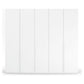 Kacey Pure 5 Door 251cm Wide Wardrobe 