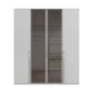 Rauch Kacey 201cm 4 Door Wardrobe 2 Transparent Glass Doors
