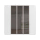 Kacey 251cm 5 Door Wardrobe 3 Glass Doors