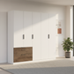 Rauch Kodi White 5 Door Wardrobe with 3 Drawers – 226cm
