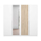 Rauch Lamela 226cm Hinged Door Wardrobe With Mirror in Alpine White Front view