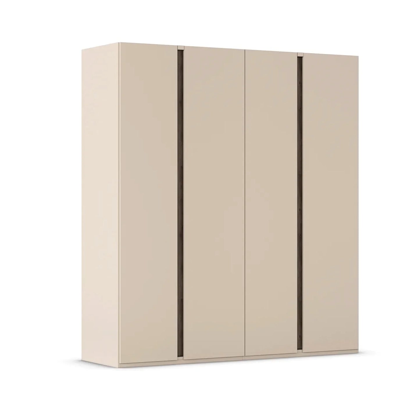 Larisa Champagne & Atlantic Oak Hinged 4 Door Wardrobe - Home Of Wardrobes