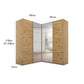 Rauch Lema 4 Door Sliding Corner Wardrobe - Artisan Oak - Dimensions
