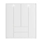 Rauch Leon Alpine White 4 Door Hinged Wardrobe with Drawers – 181cm