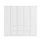 White wardrobe by Rauch with 5 Doors and 6 Drawers - Front View