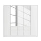 Rauch Leon Alpine White 5 Door 6 Drawer Mirrored Wardrobe – 226cm