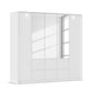 Rauch Leon Alpine White 5 Door 6 Drawer Mirrored Wardrobe – 226cm