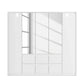Rauch Leon Alpine White 5 Door 6 Drawer Mirrored Wardrobe – 226cm