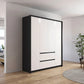 Rauch Leon Graphite & White 4 Door Hinged Wardrobe – 181cm