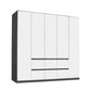 Rauch Mainz Leon 5 Door 6 Drawer Large Wardrobe width 226cm Height 210cm